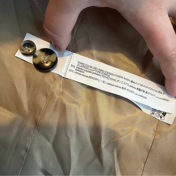 ZARA STRAIGHT CUT CAMEL BLAZER - Picture 5 of 5